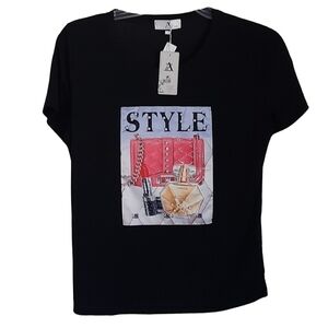 AZ Bedazzled Tee Size S/M